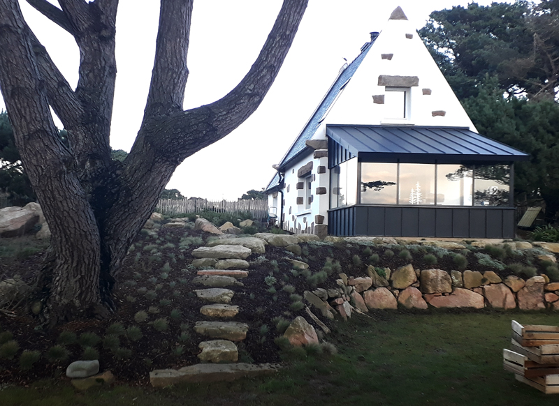 Création d'un jardin arboré